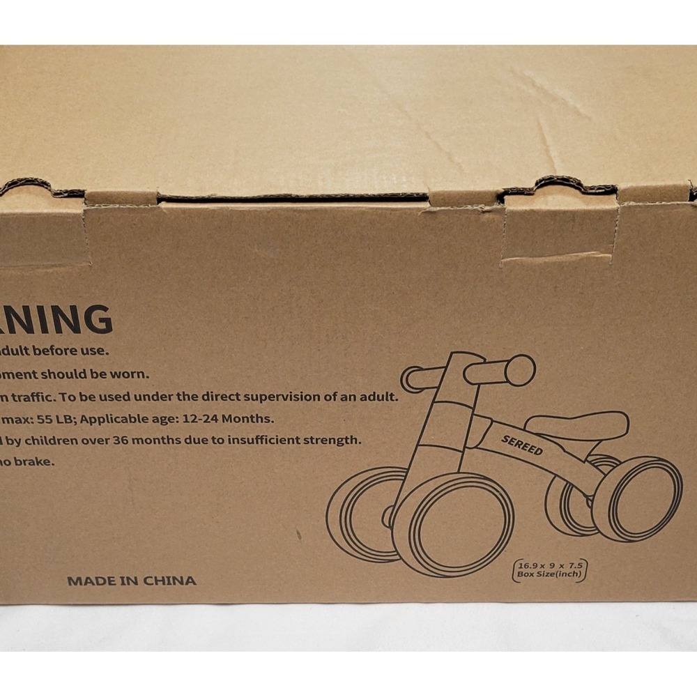 Balance Bike Pink UD30 4 Wheels for 12-24 Months Boys & Girls 2025 By SEREED - Picture 9 of 16